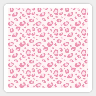 Leopard print. Pink Leopard. Vector ornament. fashionable pattern. predatory pattern Sticker